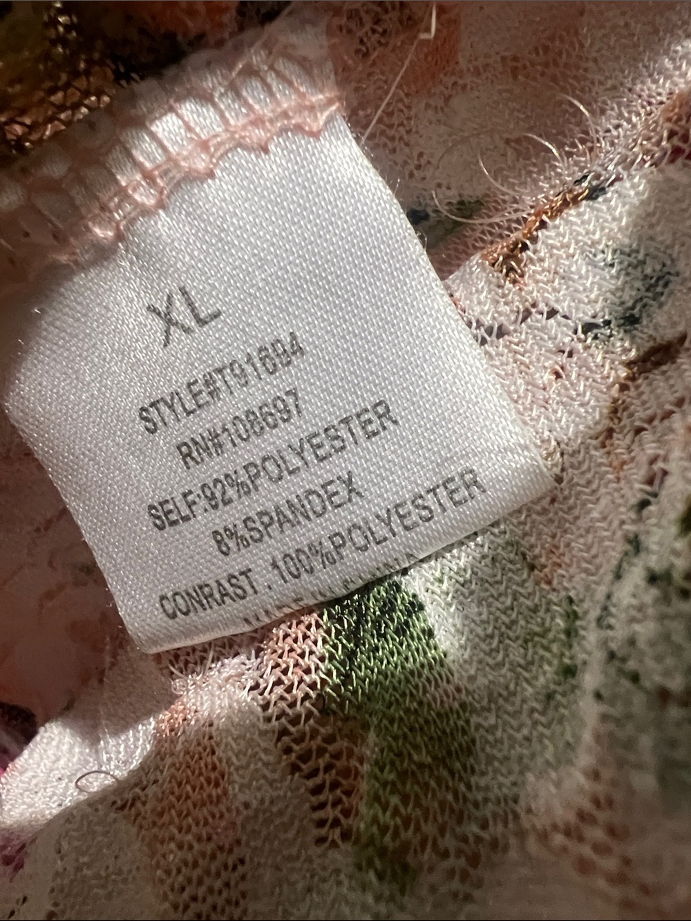 Sweet Rain Floral Lace Kimono/Duster - Pink & Green - Picture 3 of 8